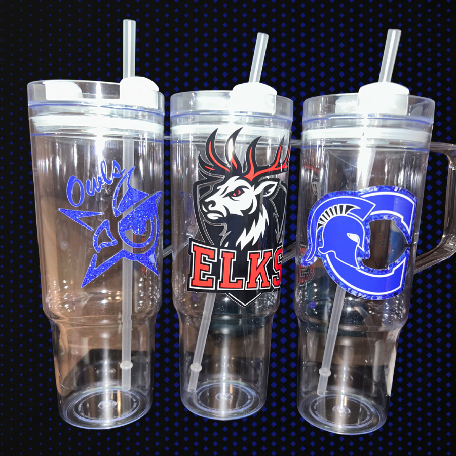 Custom Clear Tumblers; Any activity, Any Name, Any Custom