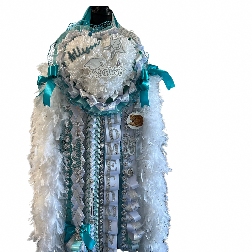Homecoming Mum, Triple Heart Mega (Seniors Only)  Best Value Senior Pkg Included