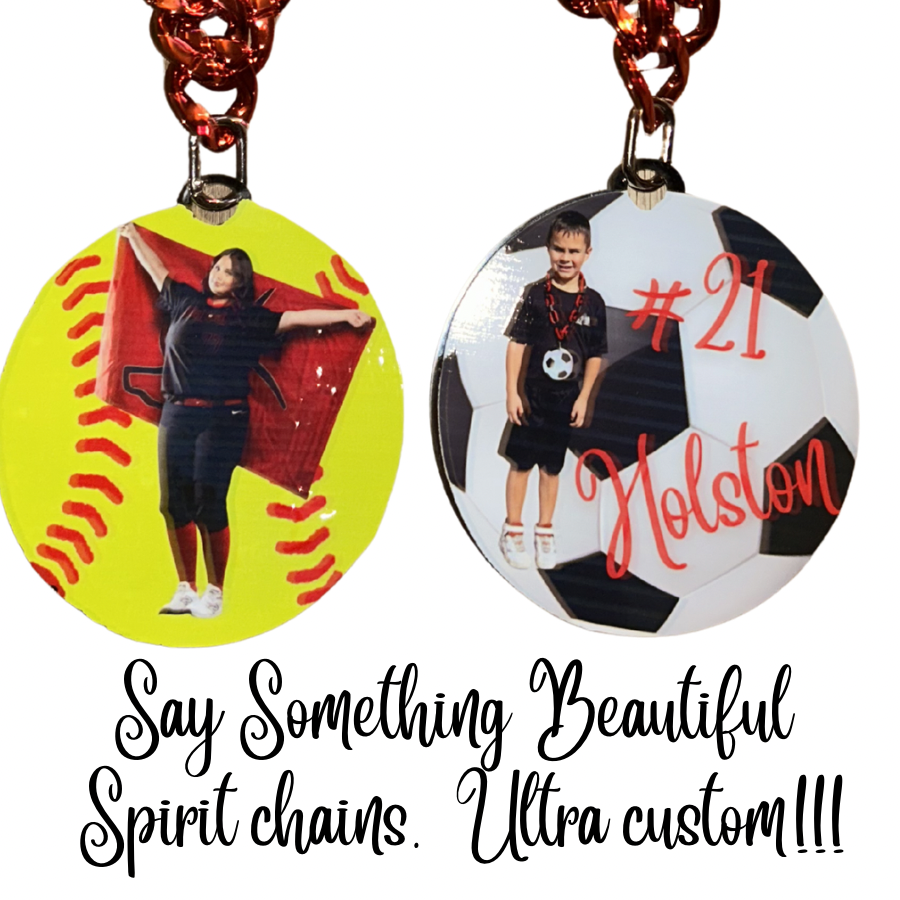 Custom Spirit Chains Large; Any activity, Any Name, Any Custom, Anything legal!!