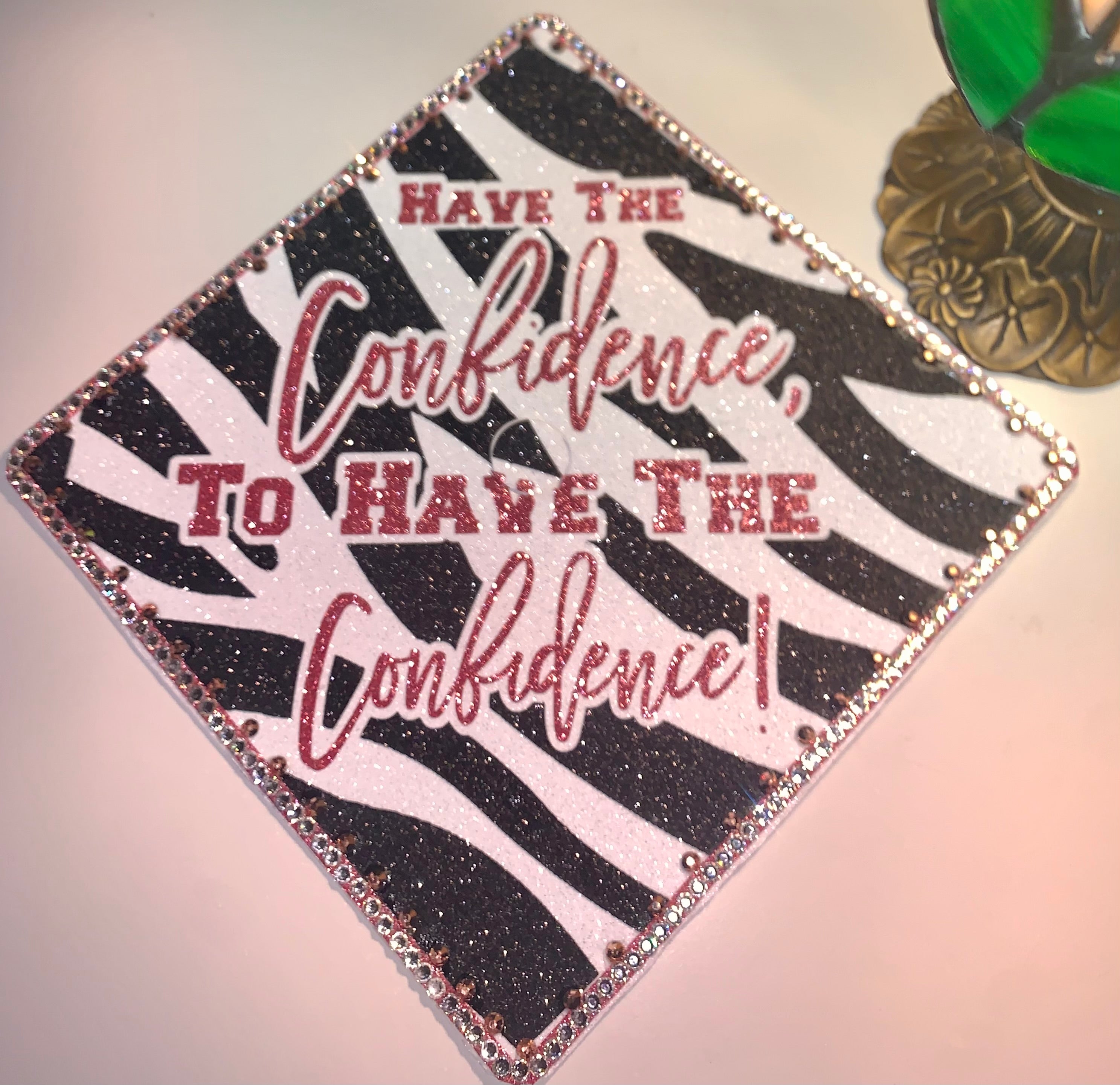 Decorated Graduation Grad Cap Topper for Seniors (High school, college, University, Trade).