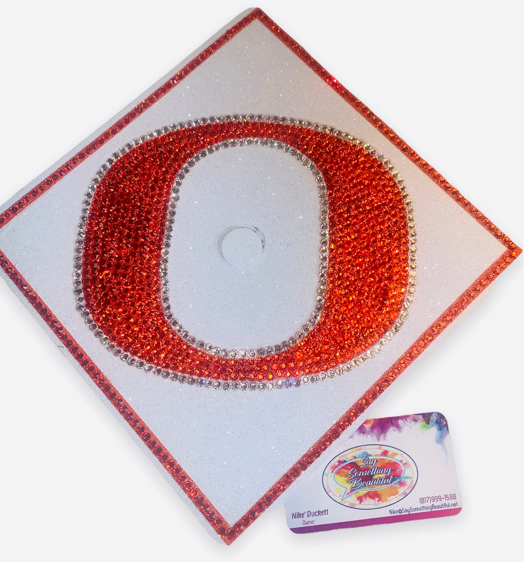 Decorated Graduation Grad Cap Topper for Seniors (High school, college, University, Trade).