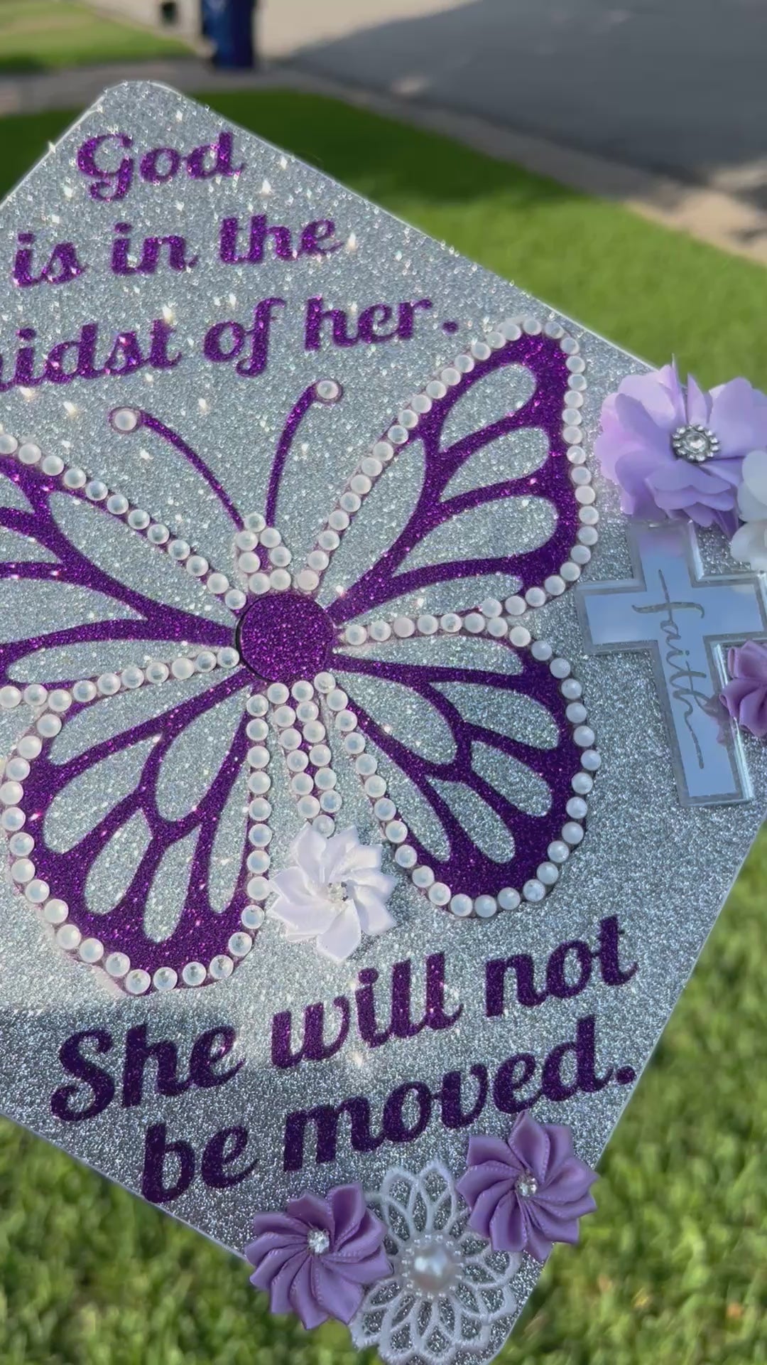 Decorated Graduation Grad Cap Topper for Seniors (High school, college, University, Trade).
